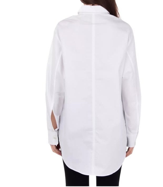 Camisa Joseph en popelina blanca