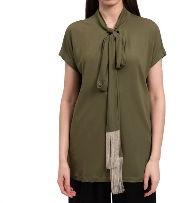 Camisa BALMAIN con cuello tipo lazo