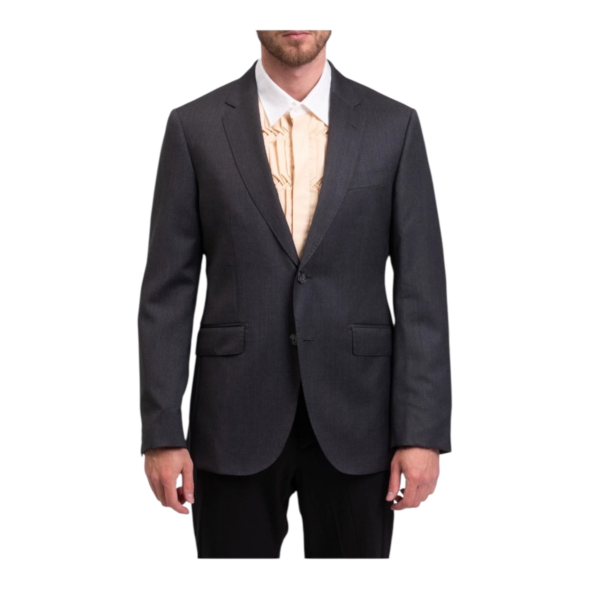 Saco de traje Hackett London — Lana ligera gris antracita