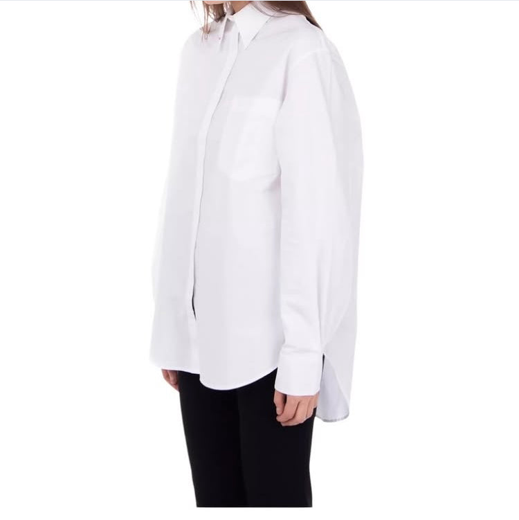 Camisa Joseph en popelina blanca