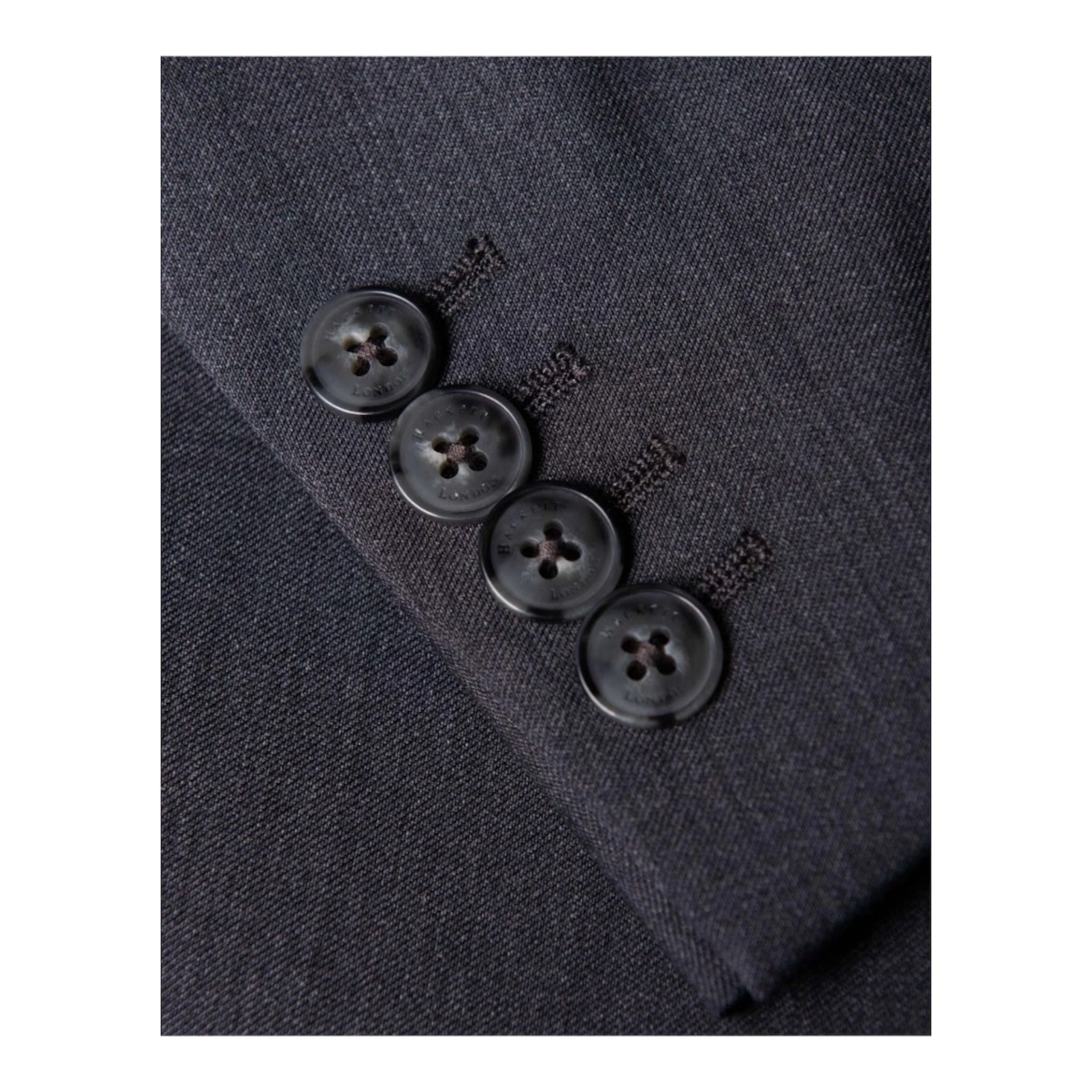 Saco de traje Hackett London — Lana ligera gris antracita