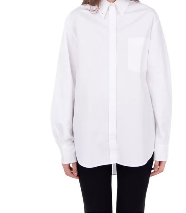 Camisa Joseph en popelina blanca