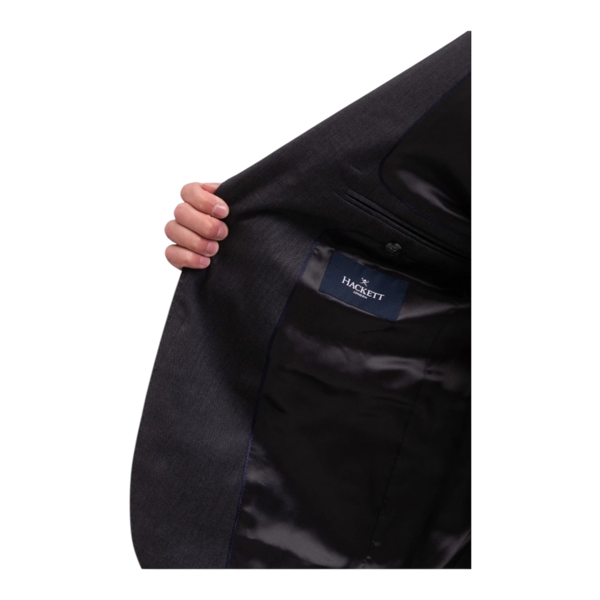 Saco de traje Hackett London — Lana ligera gris antracita